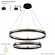 подвесная люстра crystal lux fernando sp123w led  black/gold