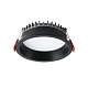 встраиваемый светодиодный светильник italline it06-6012 black 4000k