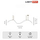 потолочная люстра lightera nyasa le117l-150gb wifi