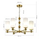 подвесная люстра st luce aurora sl2003.303.06