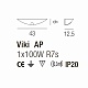 настенный светильник ap viki ve vistosi