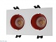 встраиваемый светильник denkirs dk3072-wh+rd