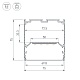 профиль arlight line-m-7575-2000 white 058157
