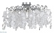потолочная люстра crystal lux tenerife pl8 silver