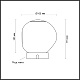 настольная лампа odeon light jemstone l-vision 5084/2tl