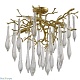 потолочная люстра crystal lux reina pl5 d600 gold pearl