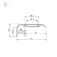 профиль arlight stair-w65-2000 anod black 045663