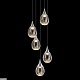 каскадная люстра delight collection stilla md24001004-5a chrome/clear