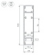 алюминиевый профиль arlight sl-line-25100-dual-2500 mint 050519