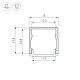 профиль arlight sl-mini-15-3000 black (алюминий) 061611