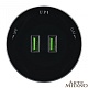 трековая розетка arte milano am-track-sockets 380011ts/usbx2 black