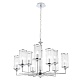 подвесная люстра crystal lux gloria sp9 chrome