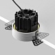встраиваемый светильник maytoni round dl058-12w4k-trs-bs