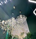 подвесная светодиодная люстра loft it mira 10259/800 silver asfour