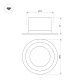 встраиваемый светильник arlight ms-drop-built-r84-8w warm2700 054707