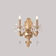бра crystal lux elizabeth ap2 brass