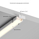 накладной профиль для светодиодной ленты line hsbl_0195-2м, серебристый