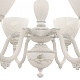 подвесная люстра arte milano 347837/6 wt+sl