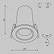встраиваемый спот maytoni technical focus led dl125-l12-3k-w