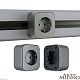 трековая розетка arte milano am-track-sockets 380022ts/es grey