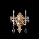 бра crystal lux elizabeth ap2 brass