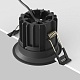 встраиваемый светильник maytoni round dl058-12w2.7k-b