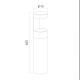 уличный светодиодный светильник elektrostandard nimbus 35126/f черный 4690389175053