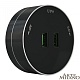 трековая розетка arte milano am-track-sockets 380011ts/usbx2 black
