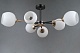 люстра на штанге illumico il0715-6csq-24 bk gd libra