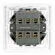 выключатель двухклавишный stekker мия rsw10-3111-01 белая магнолия 50788