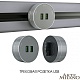 трековая розетка arte milano am-track-sockets 380011ts/usbx2 grey