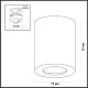 потолочный светильник odeon light hightech aquana 3572/1c