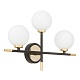 бра lumina deco marsiada ldw 6033n-3 bk+f.gd