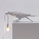настольная лампа bird white playing seletti