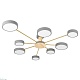 потолочная светодиодная люстра loft it sunrise 10316/8 grey