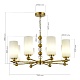подвесная люстра st luce aurora sl2003.303.08