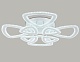 потолочная светодиодная люстра ambrella light acrylica original fa8863