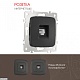 розетка rj45 arte milano 205.45-1.black