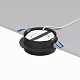 встраиваемый светильник denkirs flat dk2090-bk