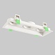 встраиваемый светильник crystal lux clt 068c3 wh