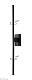 подсветка для зеркал crystal lux largo ap12w black