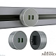 трековая розетка arte milano am-track-sockets 380011ts/usbx2 grey