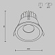 встраиваемый светильник maytoni zoom dl034-01-12w2.7k-w