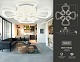 потолочная светодиодная люстра ambrella light acrylica original fa8863