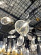 подвесная люстра crystal lux evita sp63 black/transparent
