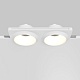встраиваемый светильник maytoni gyps modern dl124-gu10-02-trs-w