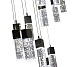 каскадная люстра kink light аква 08510-15a,02(4000k)