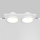 встраиваемый светильник maytoni gyps modern dl124-gu10-02-trs-w