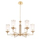 подвесная люстра crystal lux gloria sp6 brass