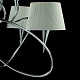 подвесная люстра mantra mara chrome - white 1654